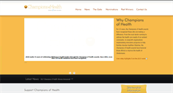 Desktop Screenshot of championsofhealth.org