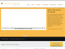Tablet Screenshot of championsofhealth.org